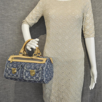 Louis Vuitton Monogram Denim Neo Speedy Blue 2 of 11