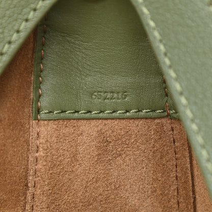 Loewe Satin Calfskin Jacquard Small Luna Bag Avocado Green 7 of 8
