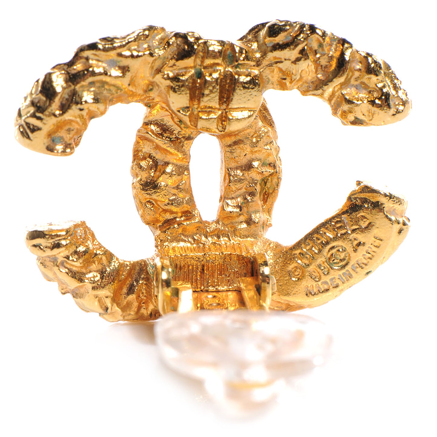 CC Clip On Earrings Gold