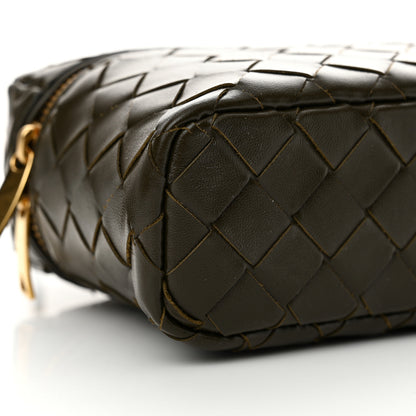 Bottega Veneta Calfskin Intrecciato Bang Bang Vanity Case Kaki 9 of 10