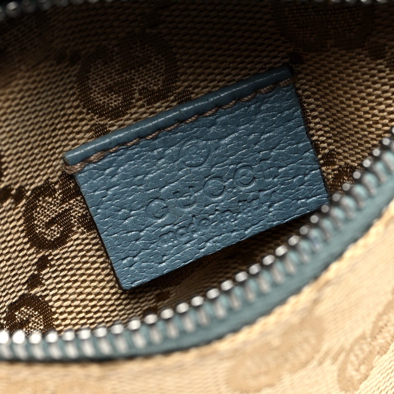 Gucci GG Monogram Web Double Pocket Belt Bag Blue 7 of 11