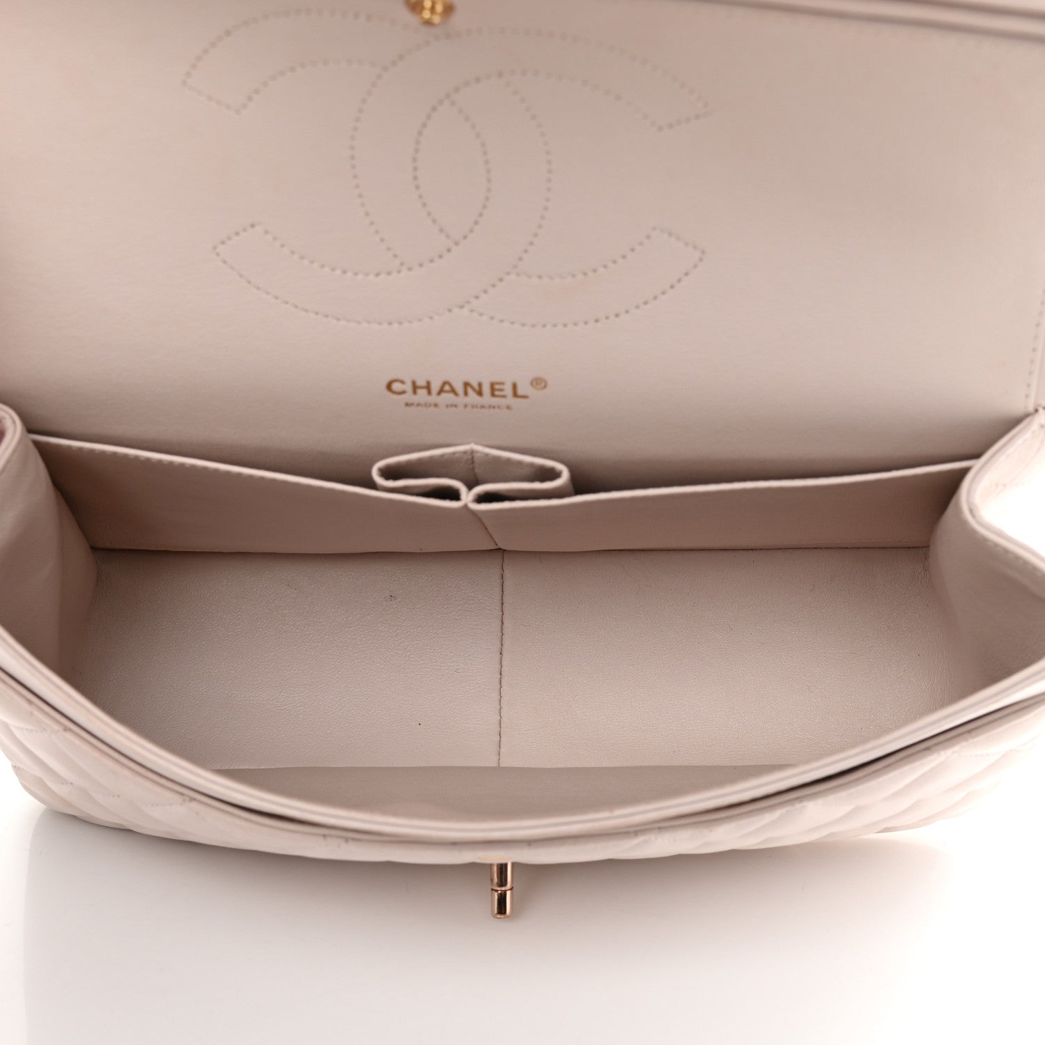 Chanel Lambskin Quilted Jumbo Double Flap Light Pink 4 of 19