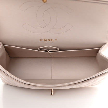 Chanel Lambskin Quilted Jumbo Double Flap Light Pink 4 of 19