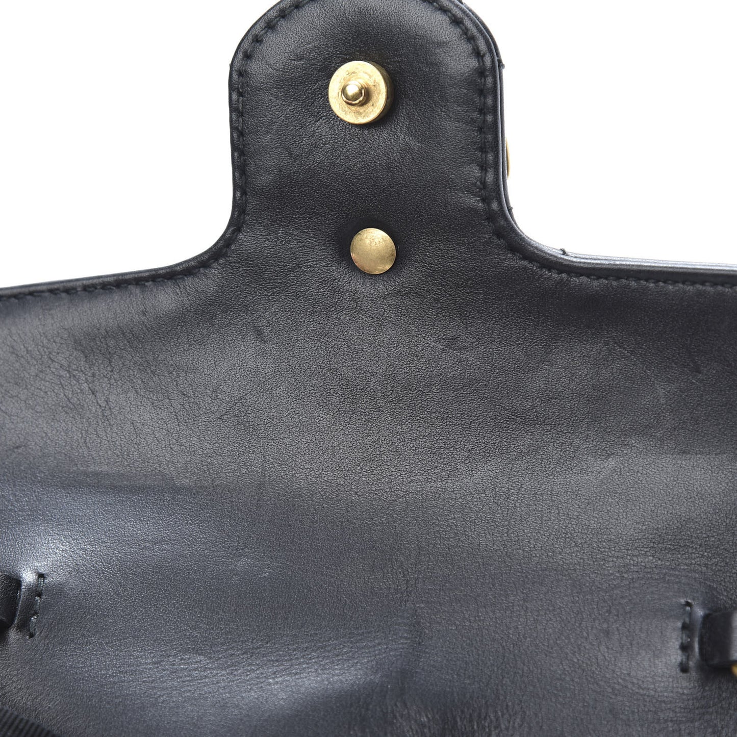 Calfskin Matelasse Super Mini GG Marmont Shoulder Bag Black