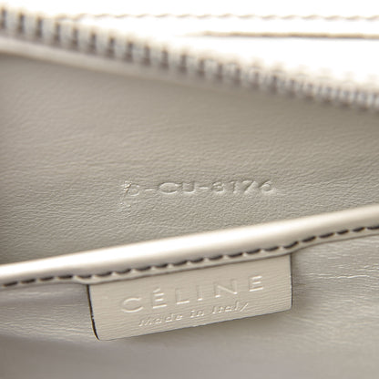 Celine Satin Calfskin Nano Debossed Luggage White 7 of 9
