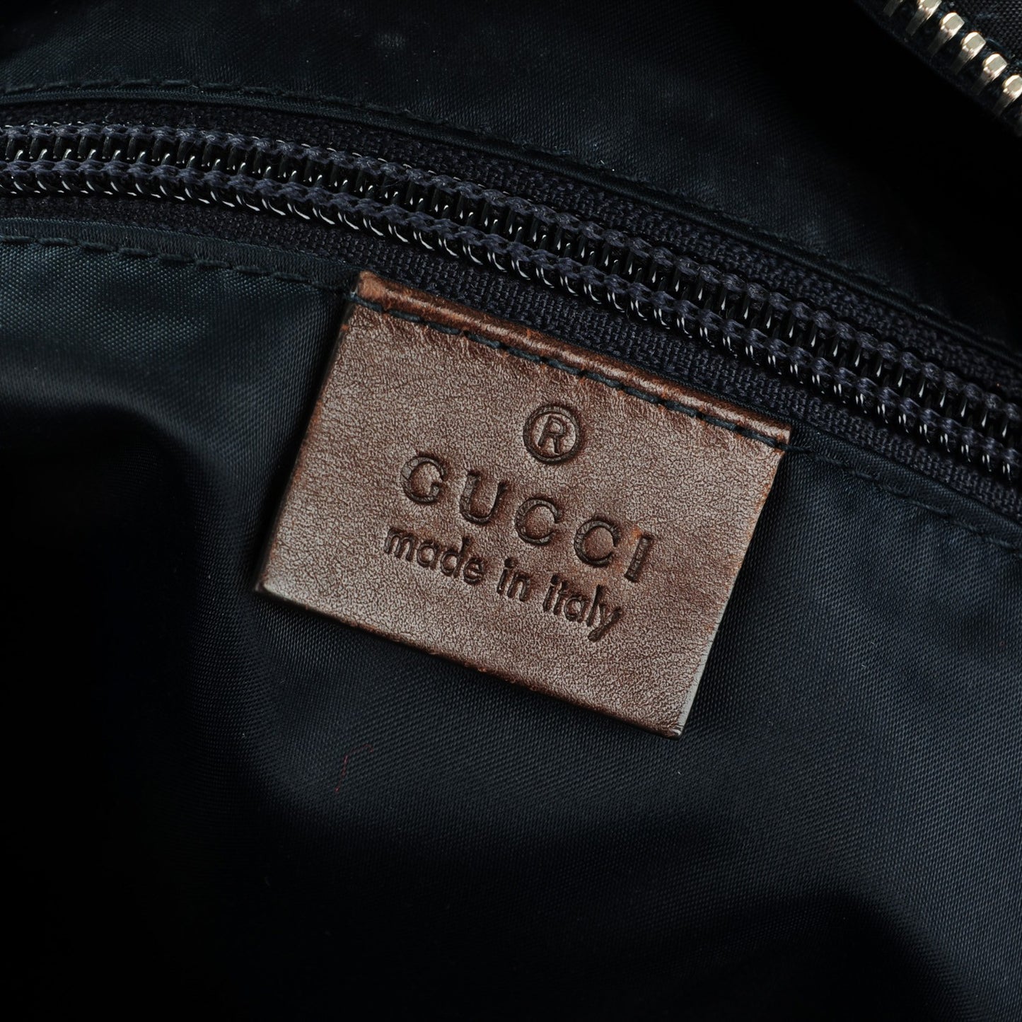 Nylon Diamante Medium Flat Messenger Bag Navy