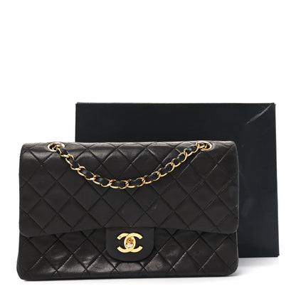 Chanel Lambskin Quilted Medium Double Flap Black 12 of 12