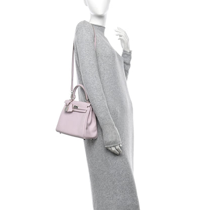 Hermes Swift Kelly Retourne 25 Mauve Pale 3 of 11