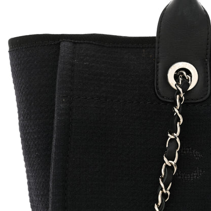 Chanel Mixed Fibers Small Deauville Tote Black 13 of 15