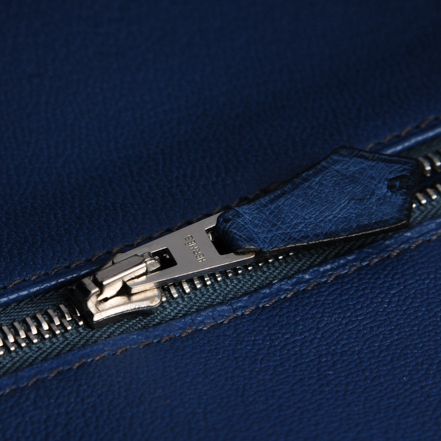Hermes Ostrich Birkin 35 Bleu Roi 10 of 27