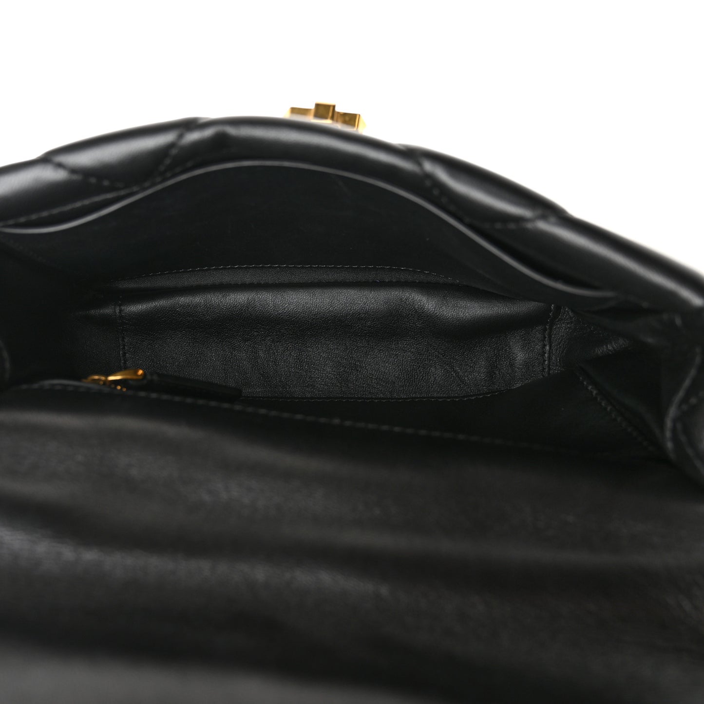 Nappa Medium Roman Stud Shoulder Bag Black