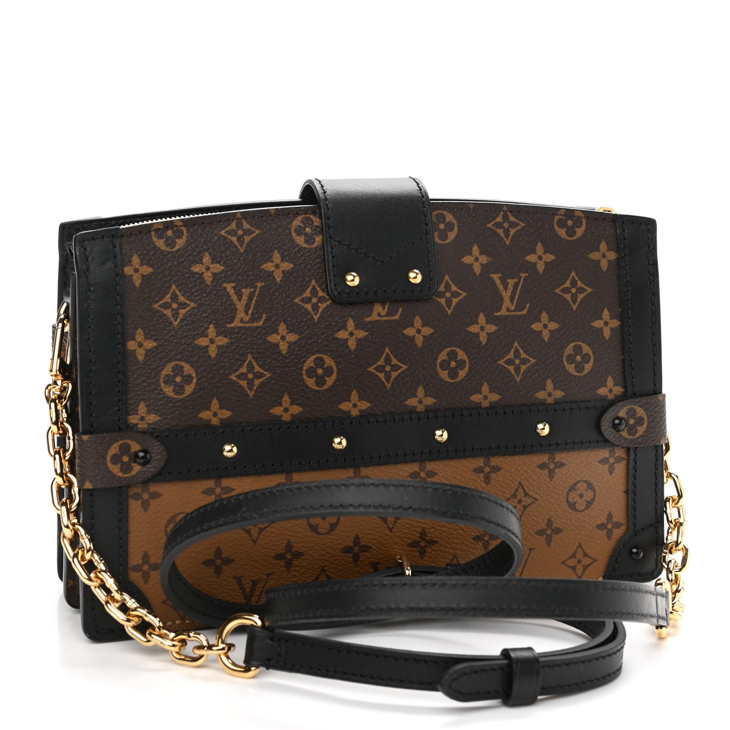 Reverse Monogram Trunk Clutch