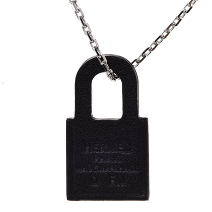 Hermes Swift O'Kelly Pendant Necklace Black 6 of 8