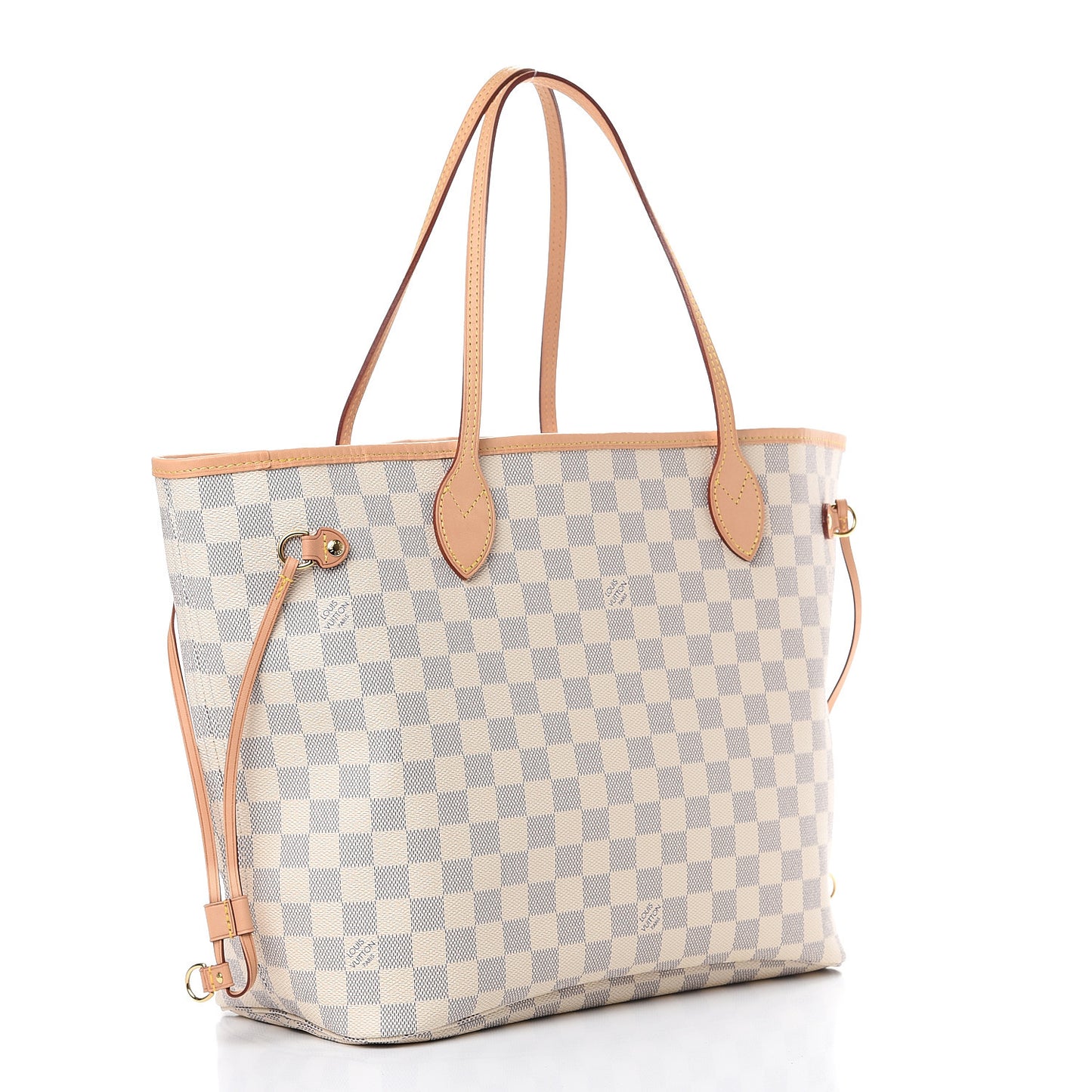 Damier Azur Neo Neverfull MM Rose Ballerine
