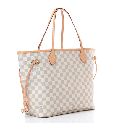 Louis Vuitton Damier Azur Neo Neverfull MM Rose Ballerine 2 of 10