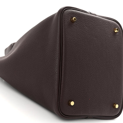 Hermes Taurillon Clemence Picotin Lock 22 MM Rouge Sellier 8 of 10