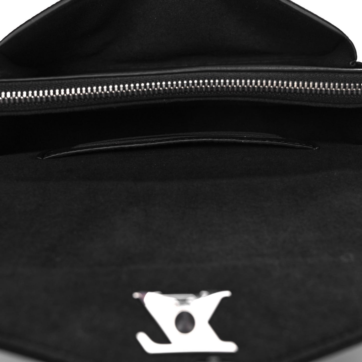 Soft Calfskin My Lockme Chain Pochette Black