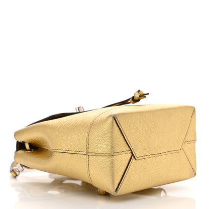 Louis Vuitton Metallic Calfskin Lockme Mini Backpack Gold 4 of 17
