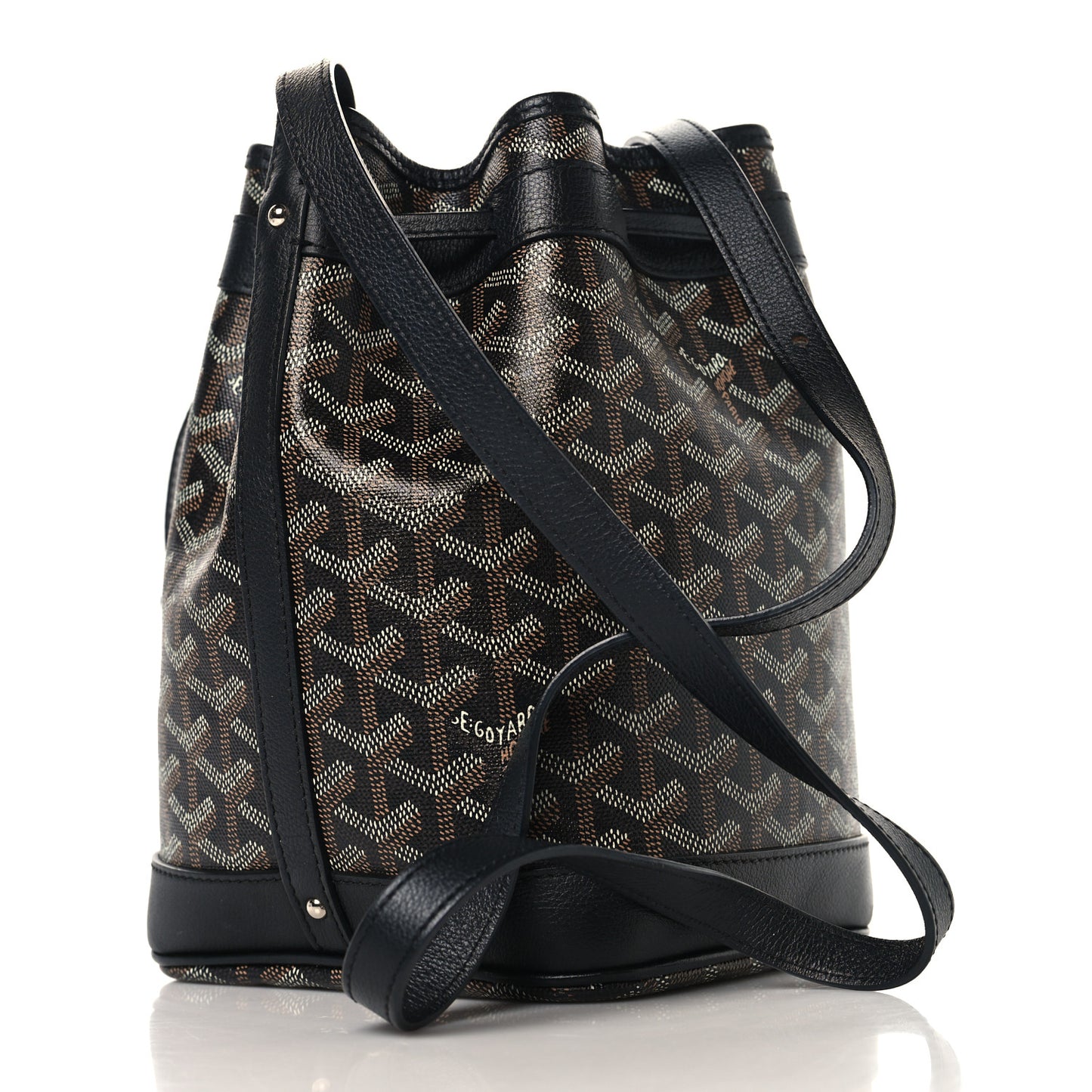 Goyardine Petit Flot Bucket Bag PM Black