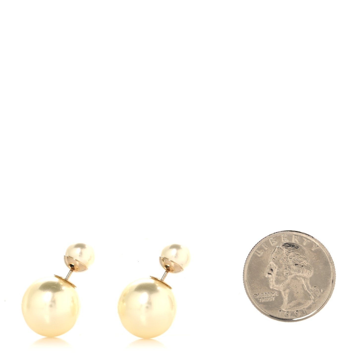 Pearl Mise En Dior Tribal Earrings Gold