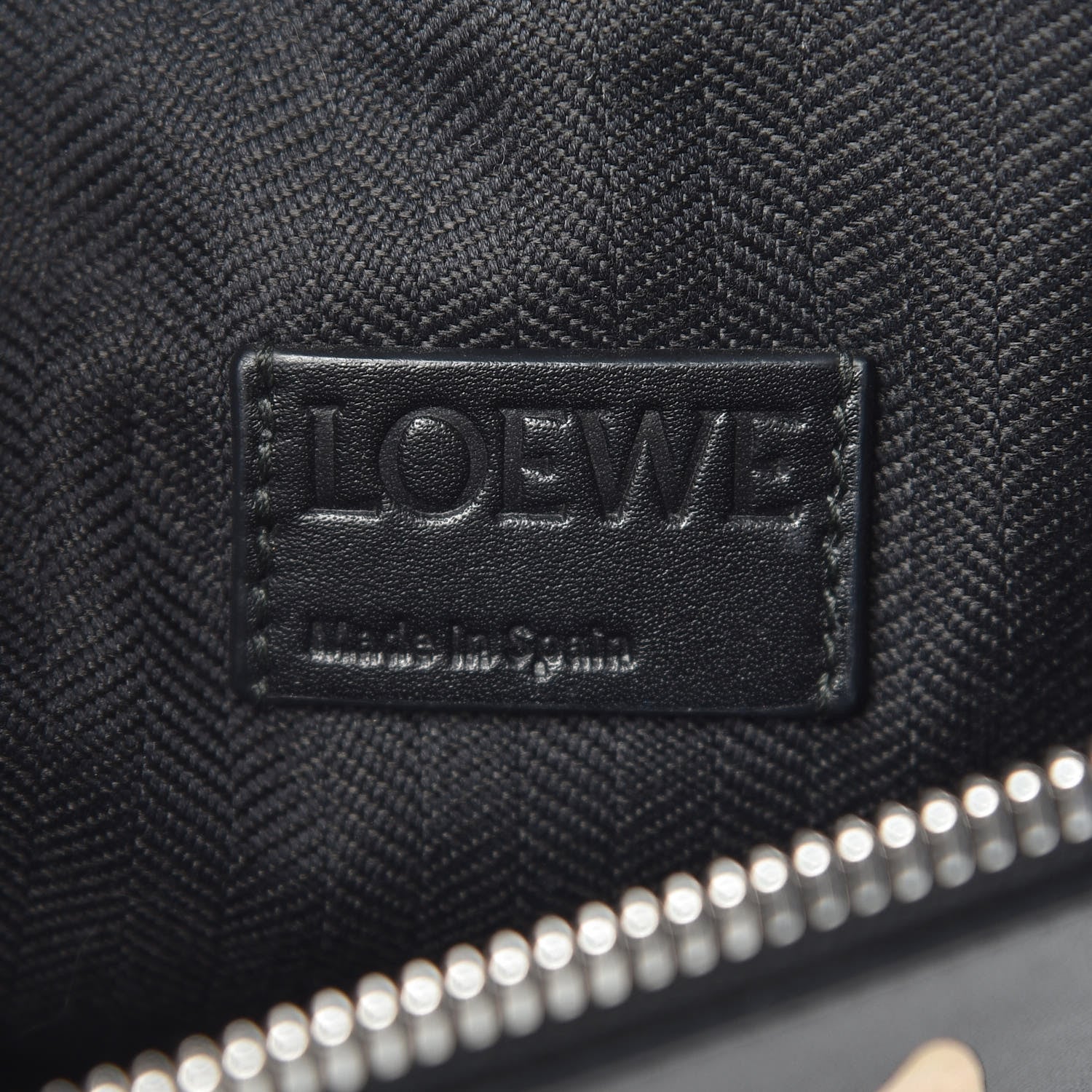 Loewe Calfskin Mushroom T Pouch Bag Black 8 of 8