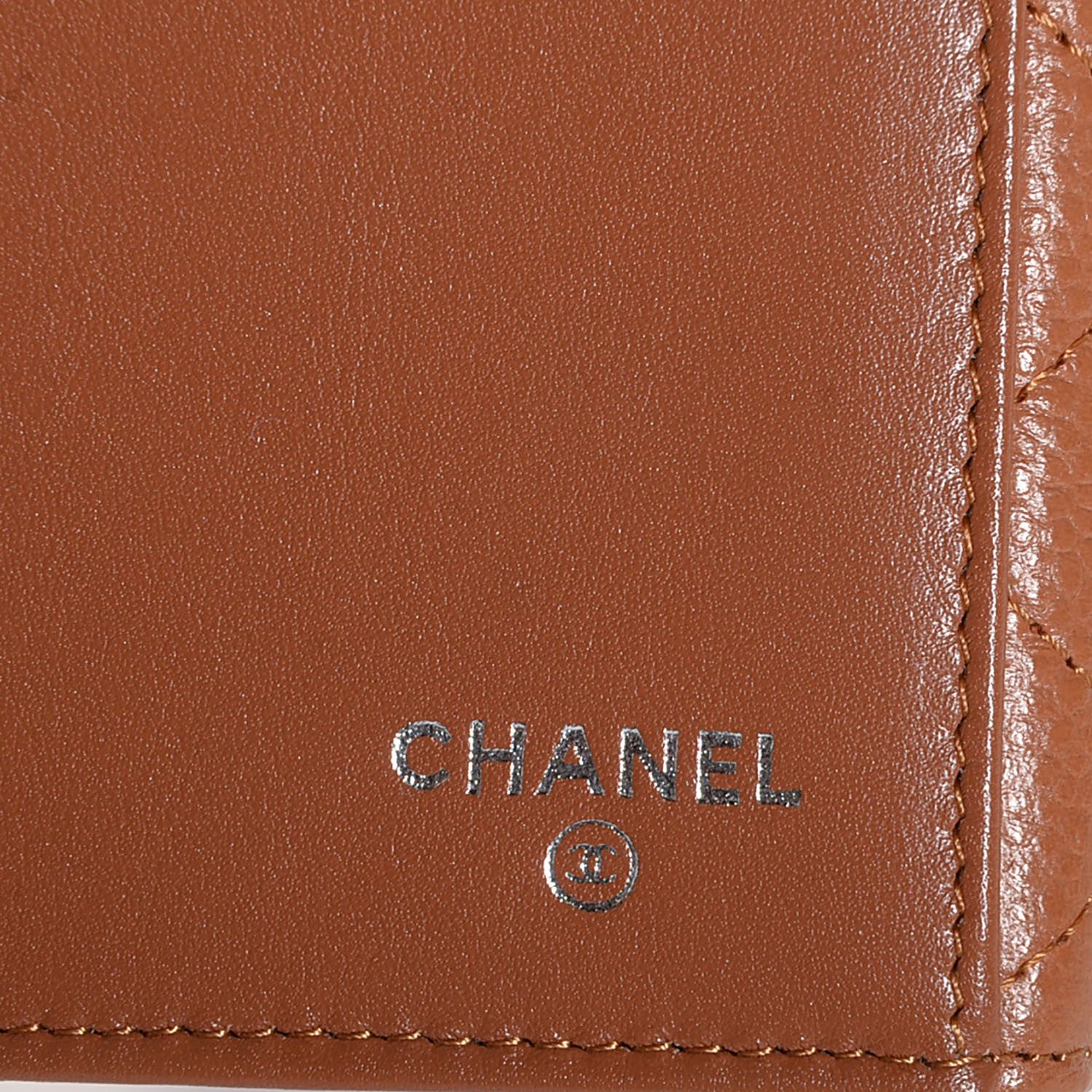Chanel Caviar Quilted Long Flap Wallet Light Brown 7 of 9
