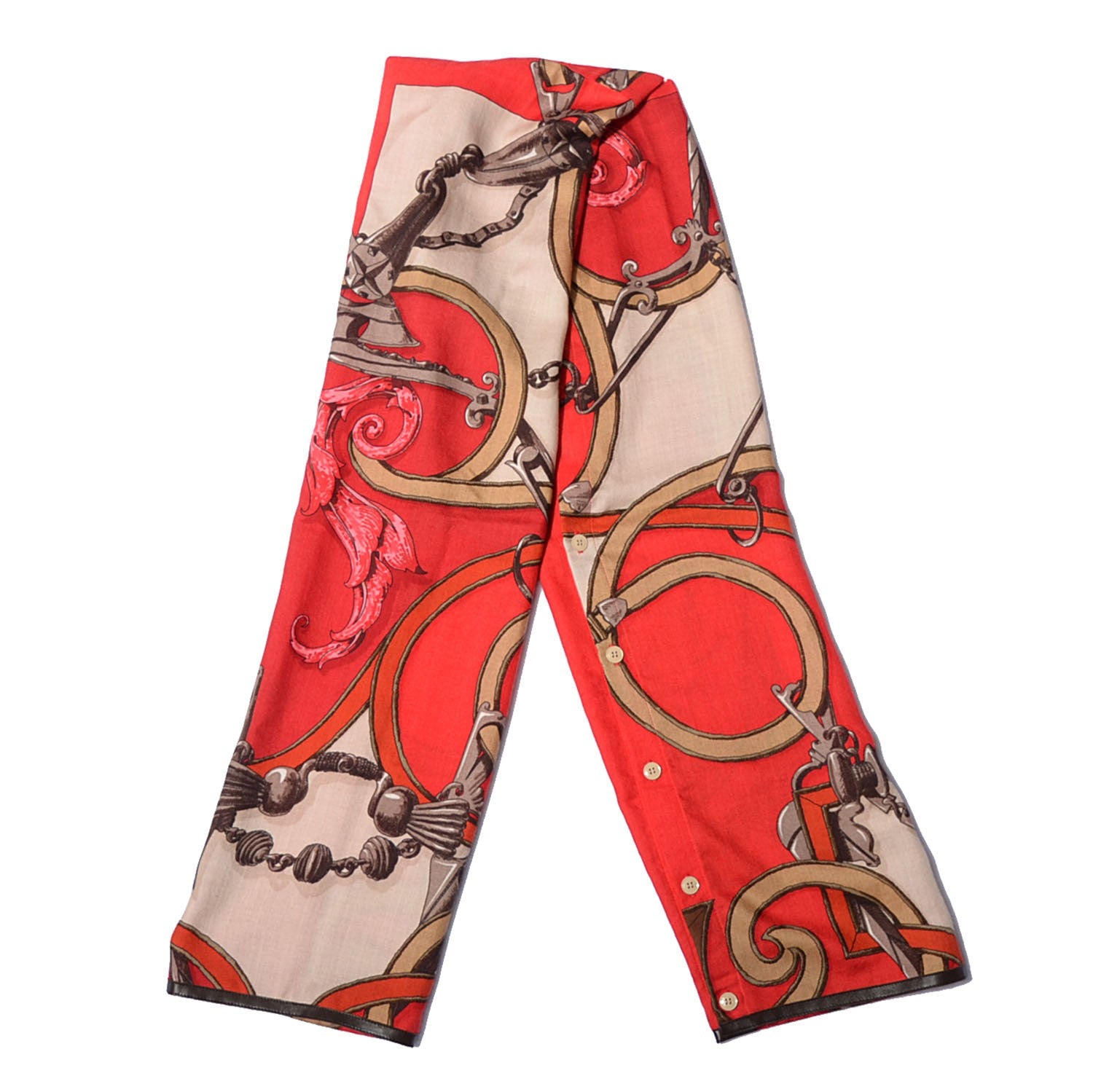 Hermes Cashmere L'Instruction du Roy Petit H Scarf 3 of 6