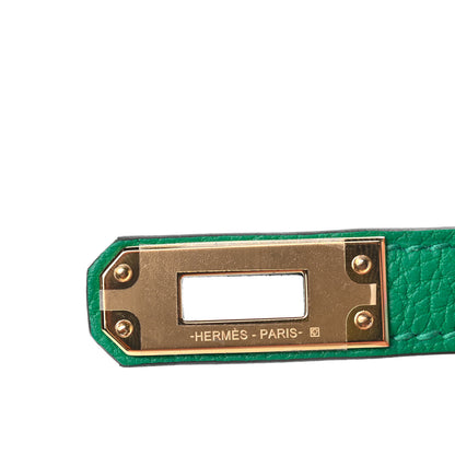 Hermes Togo Kelly Retourne 25 Menthe 28 of 36