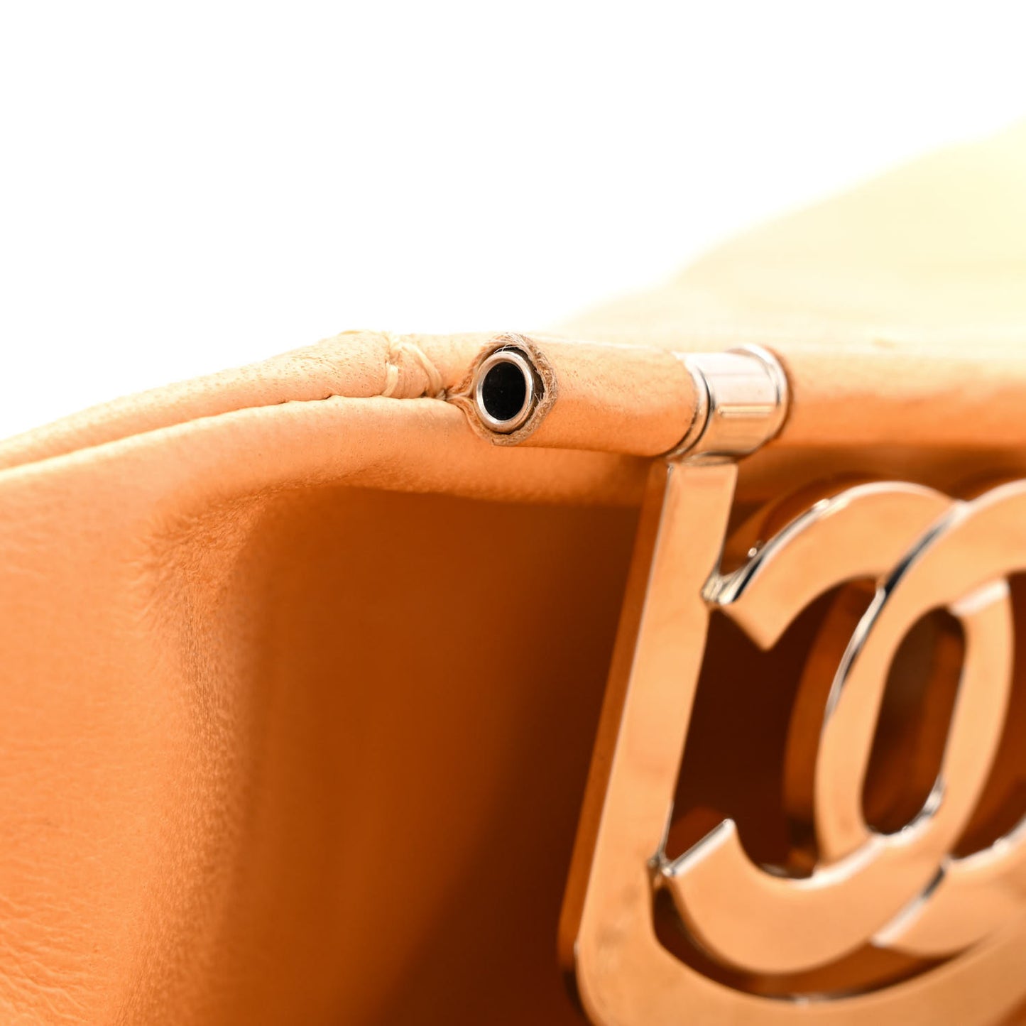 Lambskin Quilted Medium Icons Secret Label Flap Beige