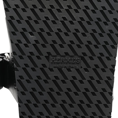 Hermes Calfskin Womens Chypre Sandals 37 Black 7 of 10