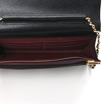 Chanel Caviar Quilted Wallet on Chain WOC Black 4 of 10