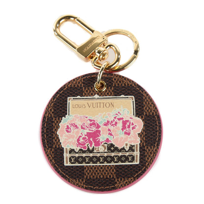 Louis Vuitton Damier Ebene Illustre Posies Bag Charm 1 of 6