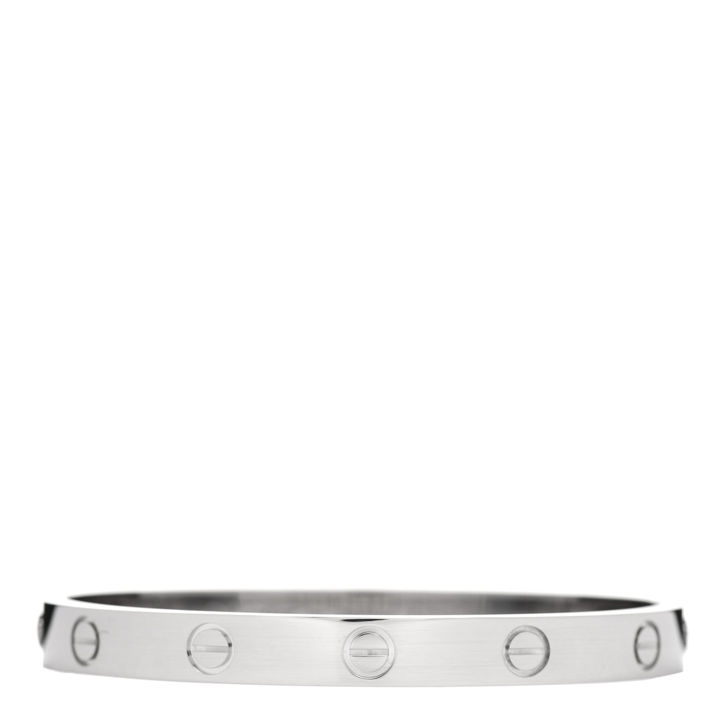 18K White Gold LOVE Bracelet 16