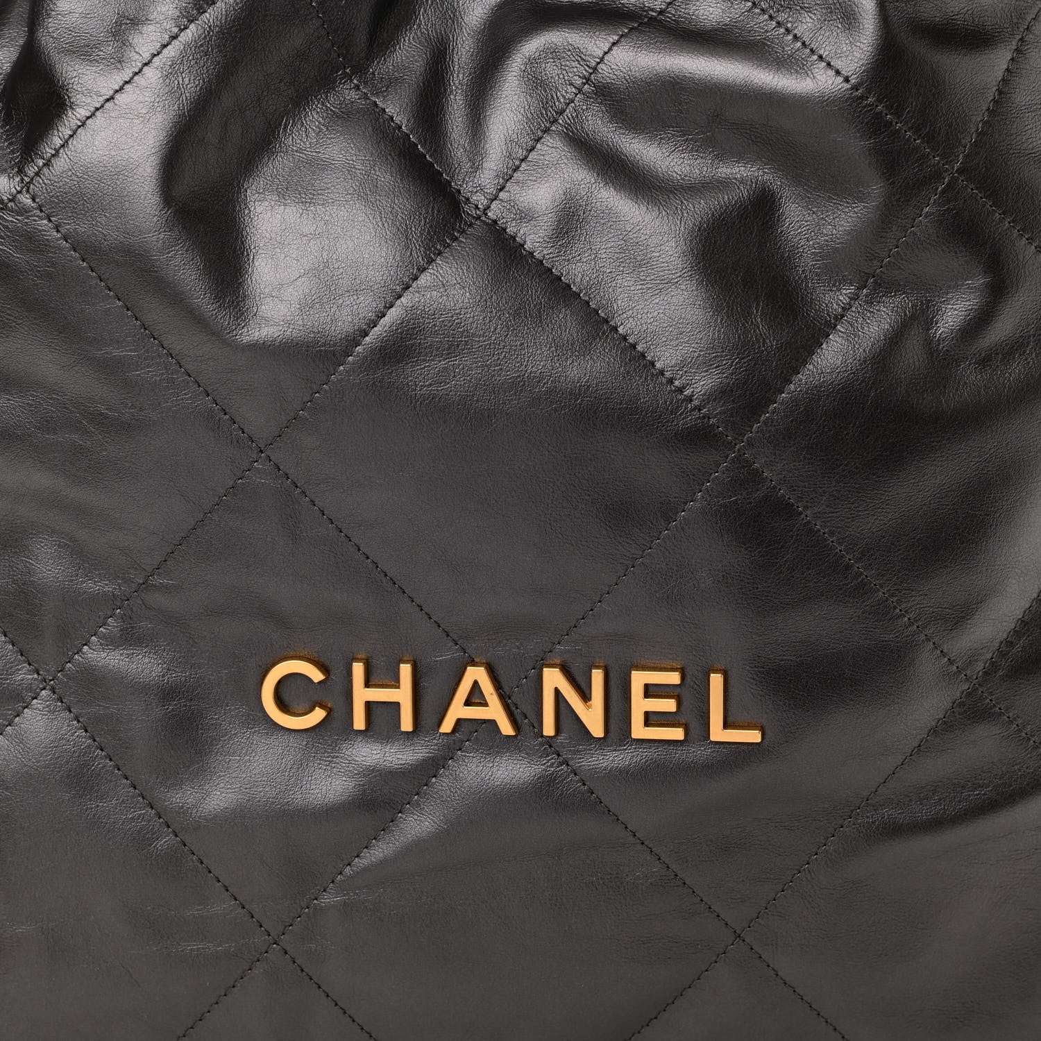 Chanel Metallic Calfskin Quilted Small Chanel 22 Ruthenium 9 of 12