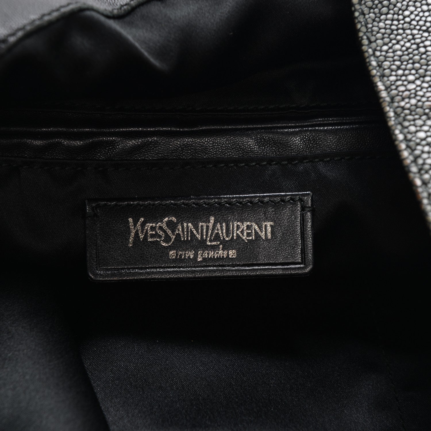Saint Laurent Stingray Embossed Large Roady Silver 6 of 8