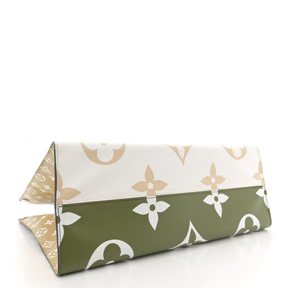 Louis Vuitton Monogram Giant Onthego GM Kaki Beige 4 of 11