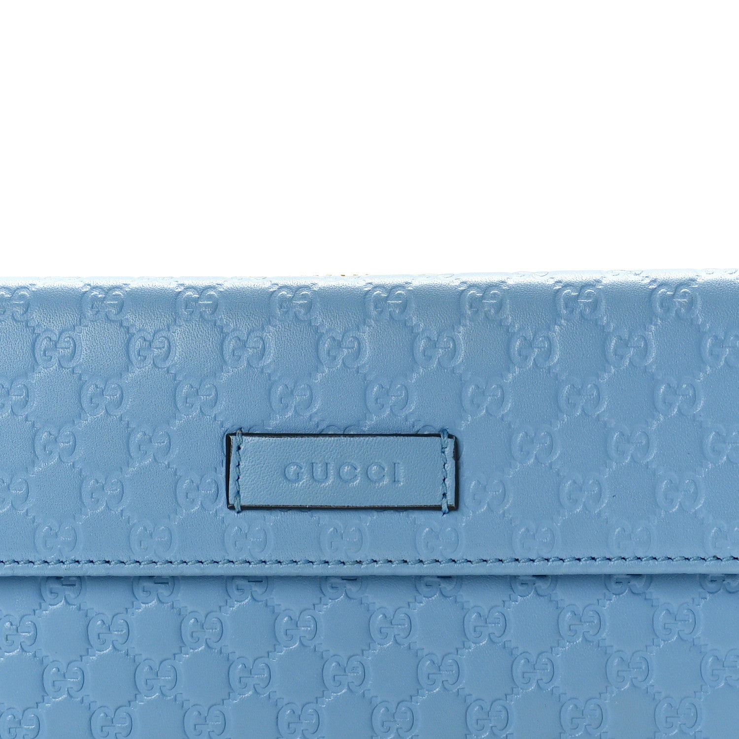 Gucci Soft Microguccissima Continental Zip Wallet Mineral Blue 9 of 10