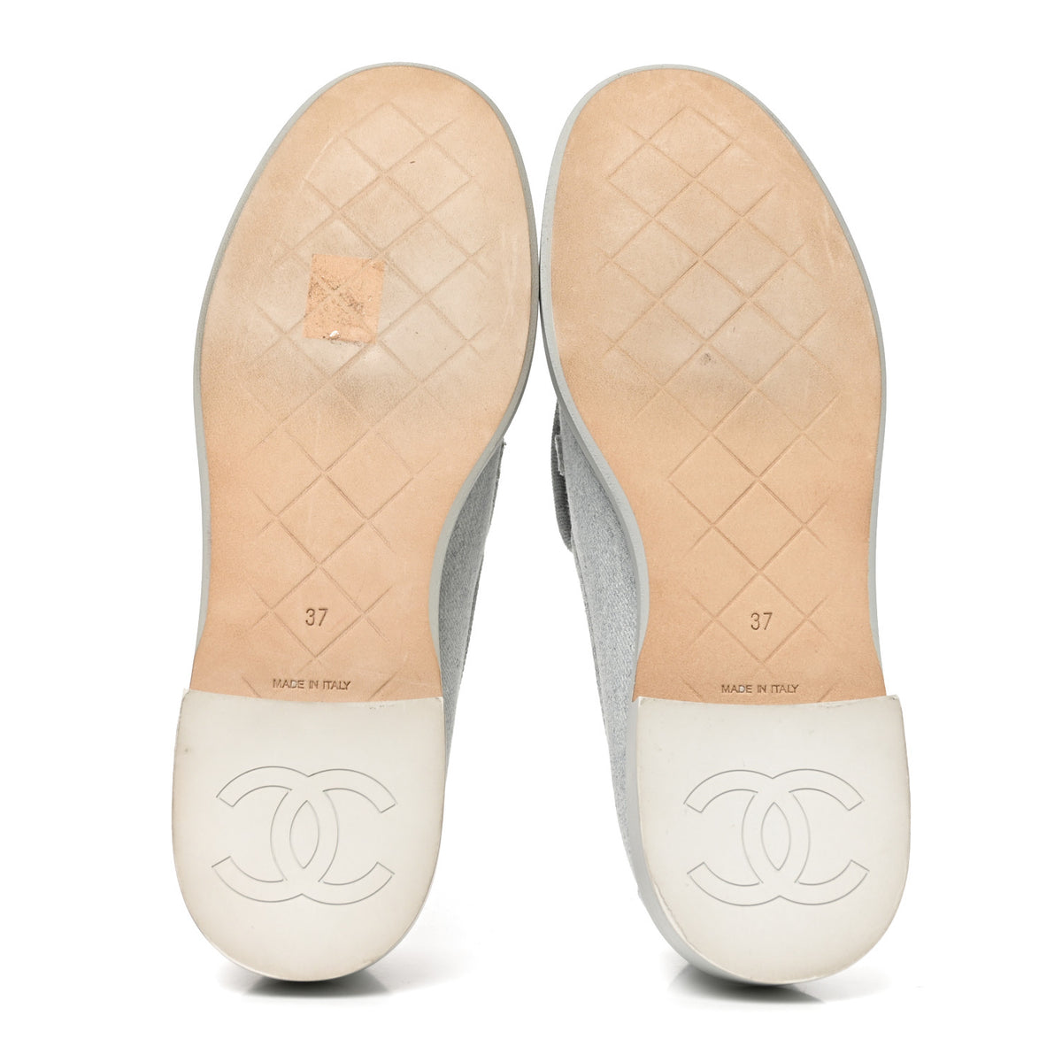 Chanel Denim CC Turnlock Loafers 37 Blue 6 of 8