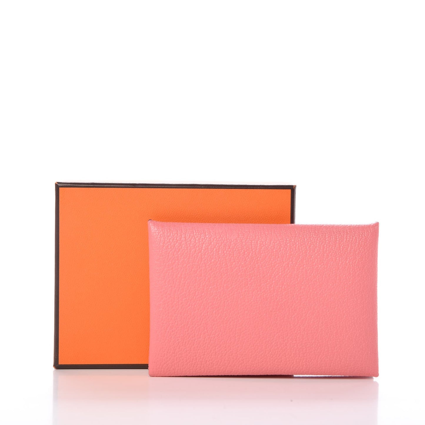Chevre Mysore Calvi Card Case Rose Ete