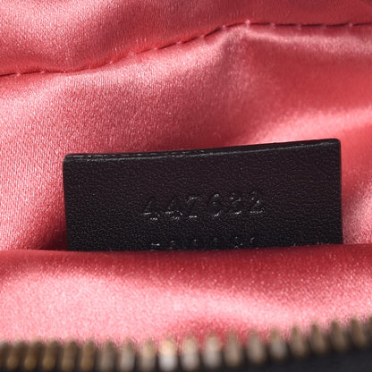 Gucci Velvet Matelasse Small GG Marmont Chain Shoulder Bag Black 7 of 9