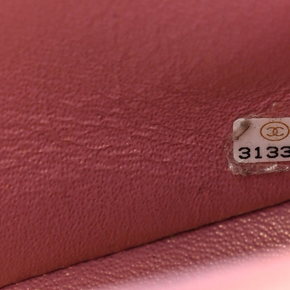 Chanel Iridescent Lambskin Quilted Mini Top Handle Rectangular Flap Pink 7 of 11