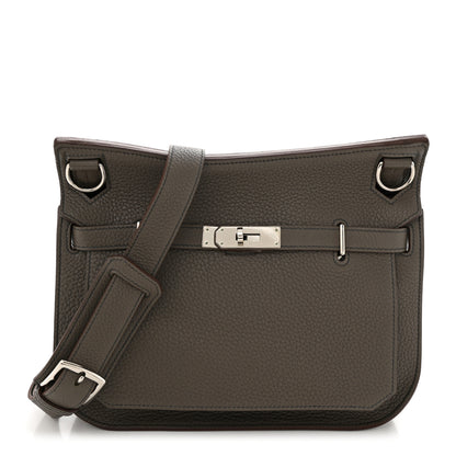 Hermes Taurillon Clemence Eclat Jypsiere 28 Etain Bleu Indigo 1 of 12