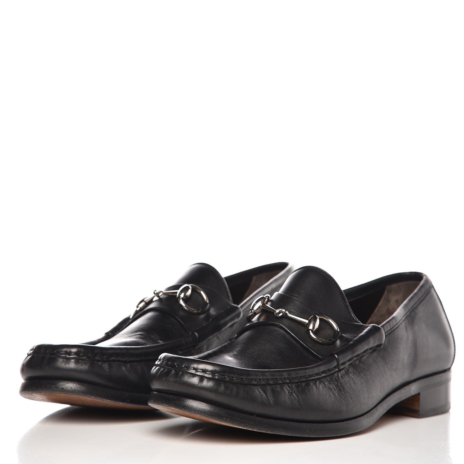 Gucci Calfskin Mens Horsebit Loafers 10.5 Black 2 of 12
