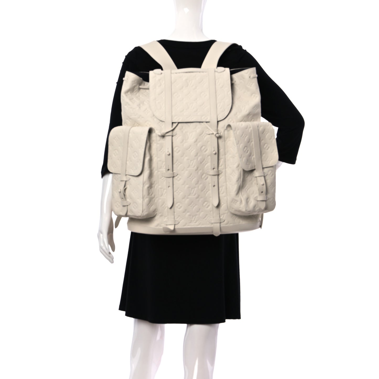 Taurillon Monogram Christopher GM Backpack White