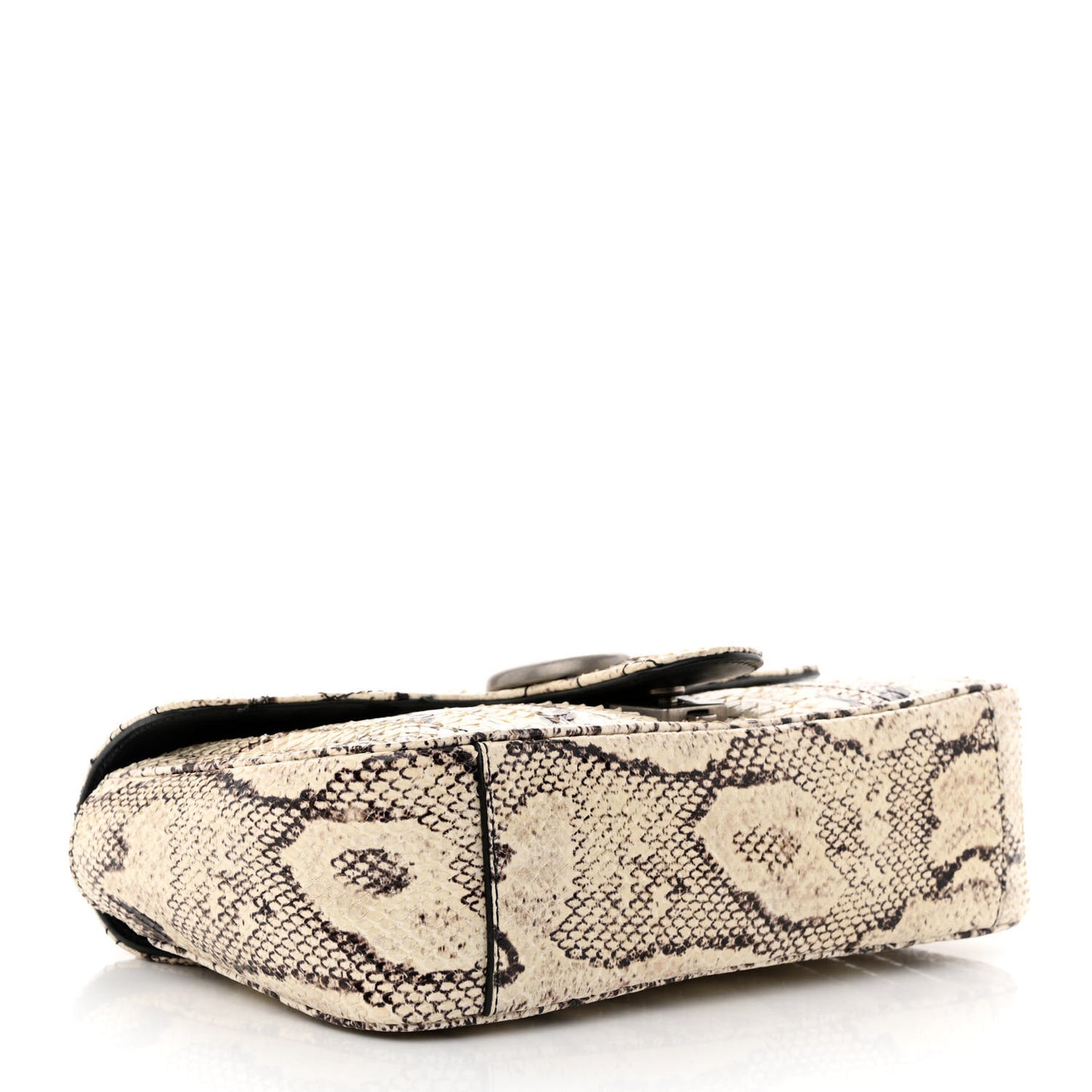 Snakeskin Matelasse Aria Small GG Marmont Shoulder Bag Roccia