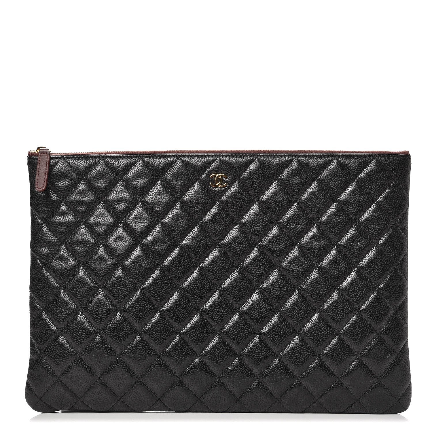 Chanel Caviar Quilted Large Cosmetic Case Black 1 of 7