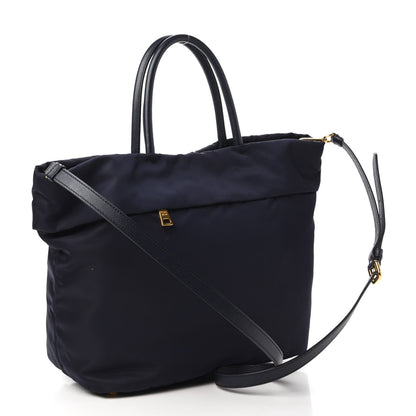Prada Tessuto Nylon Tote Baltico 3 of 10
