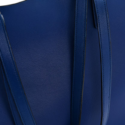 Saint Laurent Calfskin Large Shopping Tote Ultramarine 26 of 28