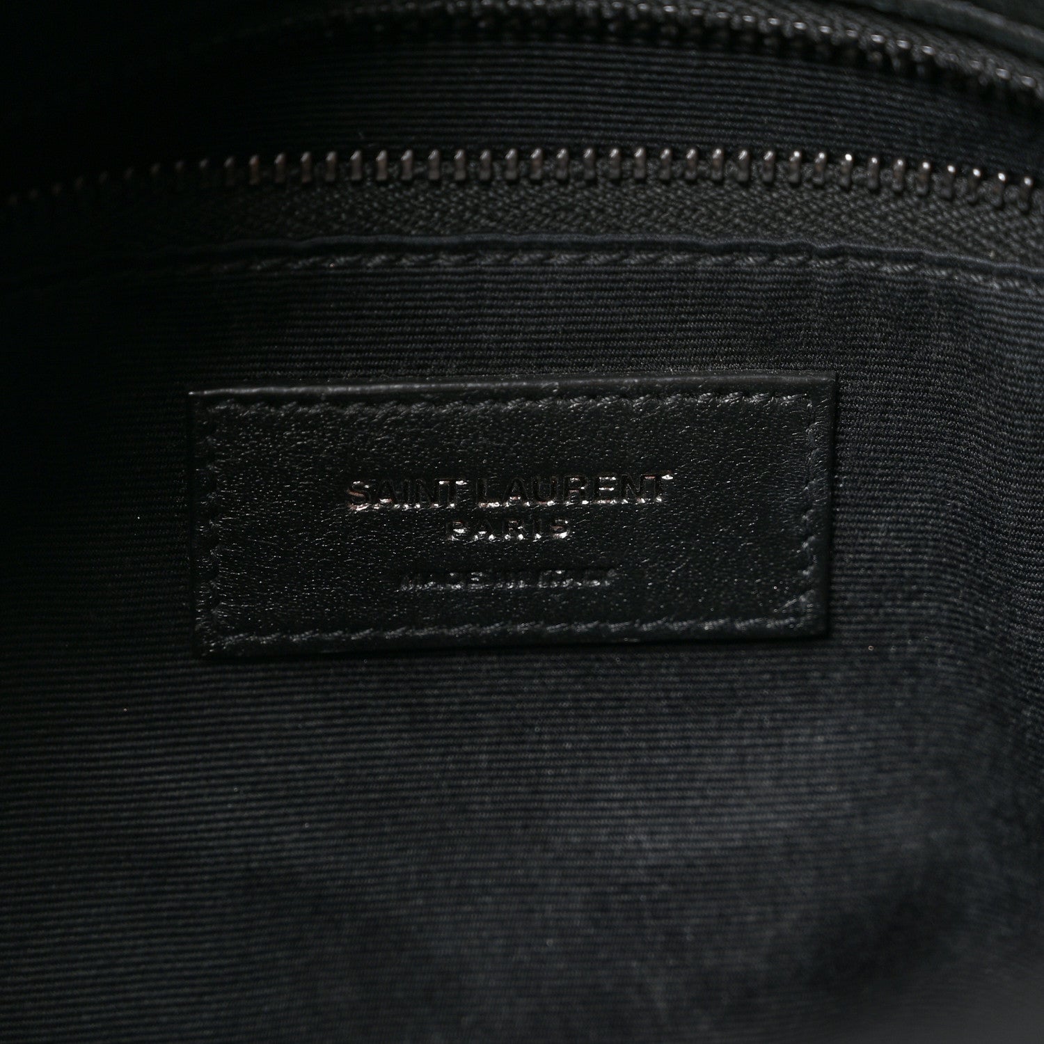 Saint Laurent Lambskin Quilted Monogram Monochrome Small Loulou Puffer Chain Satchel Black 6 of 12