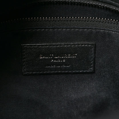 Saint Laurent Lambskin Quilted Monogram Monochrome Small Loulou Puffer Chain Satchel Black 6 of 12